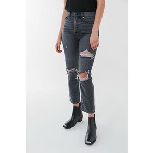 Urban Outfitters BDG Slim Straight Distressed High Rise Jeans